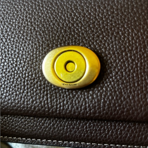 Coach Tabby Medium Polished Pebble Leather shoulder bag 26 - Picture 11 of 13